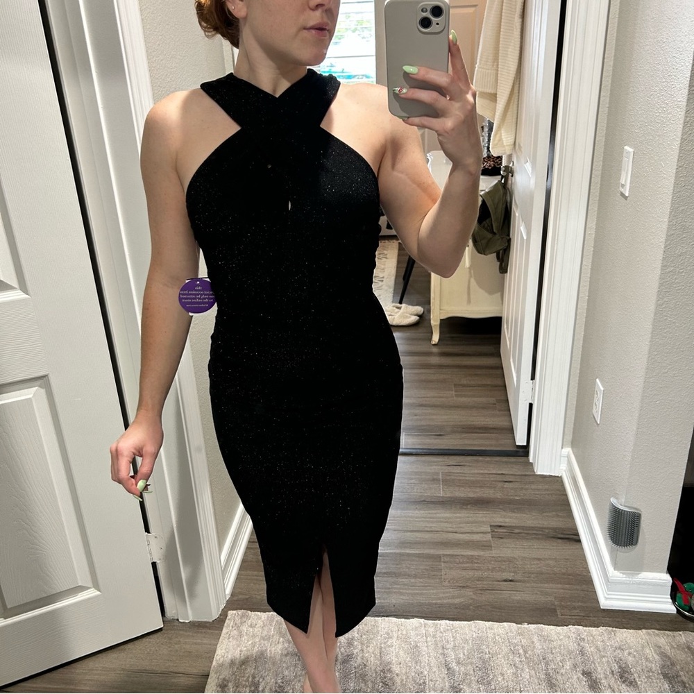 Sparkly Black Evening Dress